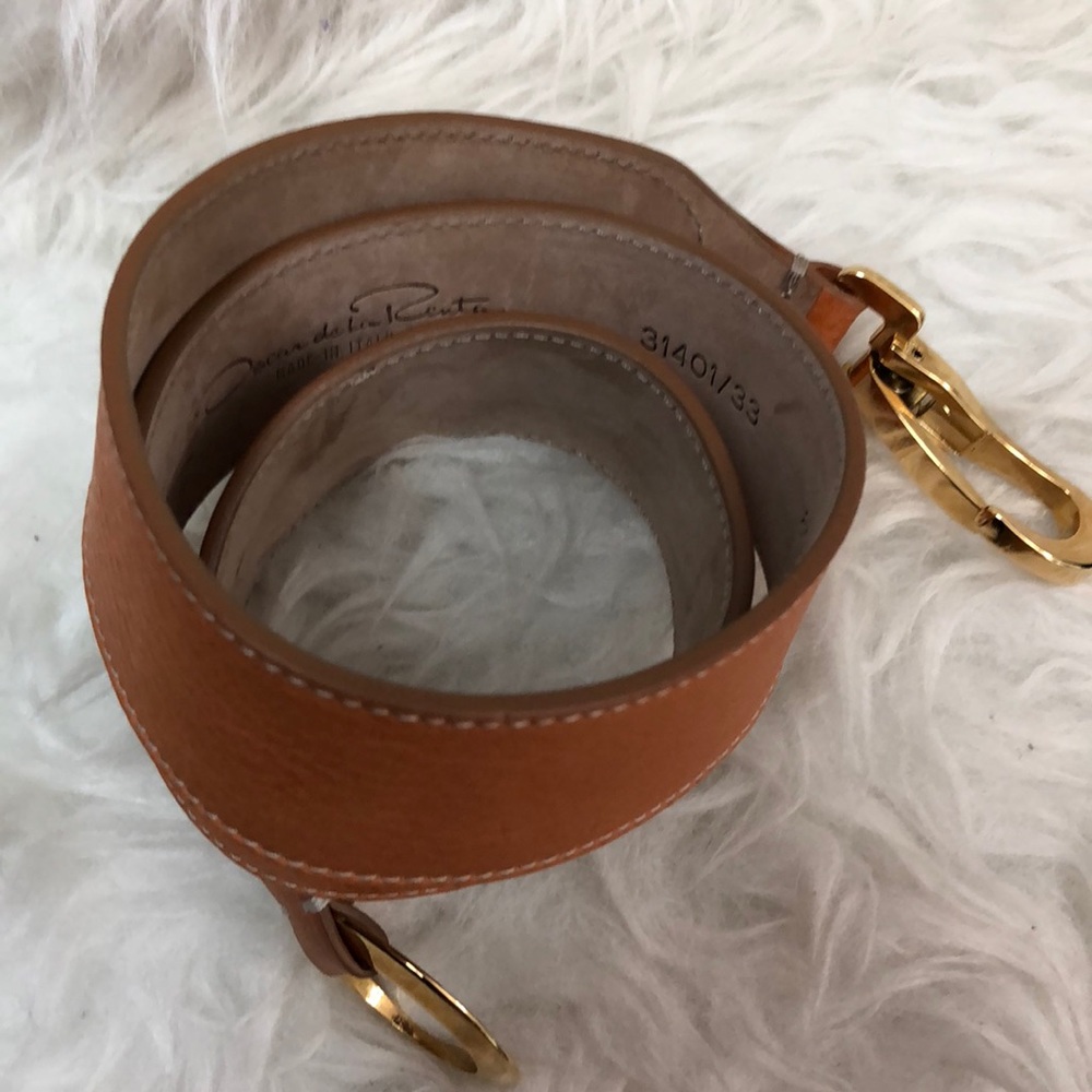 Oscar dela Renta Italy Leather Belt - Picture 6 of 9